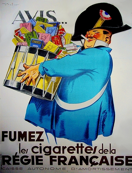 Regie Francaise Rene Vincent Vintage Tobacco Posters 